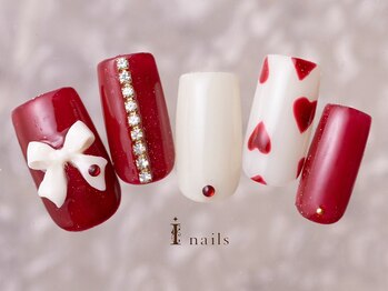 アイネイルズ 町田店(I nails)/ハートリボンネイル10480円