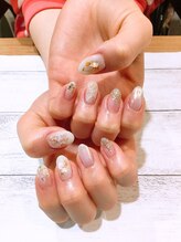 ネイルアルケー(Nail ARCHE)/ニュアンス×大理石