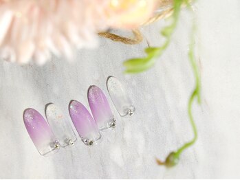 ヴィーナネイル 呉店(VinaNail)/キラキラパープルグラデ