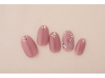 エムスラッシュ フィール 東戸塚店(M.SLASH)/ニュアンスフラワーネイル