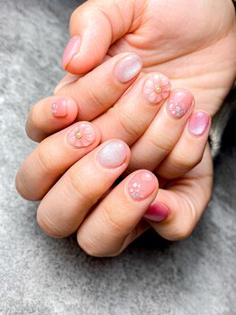 マノアネイル アシヤ(MANOA NAIL ASHIYA)/【パラジェル】ぷっくりお花