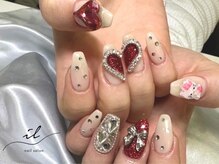 イル 神戸店/ハート×埋め尽くしネイル
