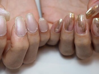 ミーナネイル(miinanail)/擦りガラスネイル