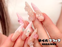 ネイルマフィア 原宿(NAIL MAFIA)/フレンチ/長さだし/薔薇