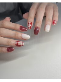 チェックネイル