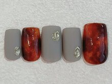 ネイルビート(NAIL BEAT)/べっ甲ネイル　ニュアンスネイル