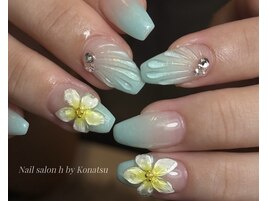 夏/マーメイド/プルメリアアート