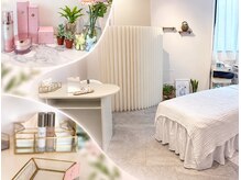 Linoa Bloom 小顔×肌育リンパフェイシャル　たまプラーザの雰囲気（白が基調の清潔感ある空間で、ゆったりとした美容時間を。）
