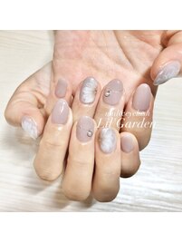 オフィスネイル×フラワーアート