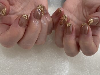 アイミーモア 国立店(aimer more)/ニュアンス☆ミラーネイル