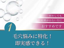 シャルトルズ/１．毛穴悩みに特化