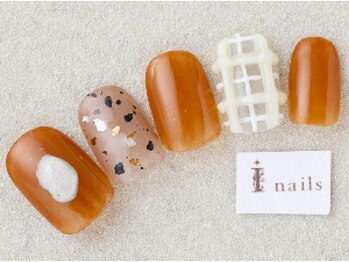 アイネイルズ 三宮店(I nails)/ぷっくりオレンジ¥7000