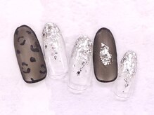 ネイルサロン ドルチェネイル 柏店(Dolce.Nail)/#マットコート#レオパード