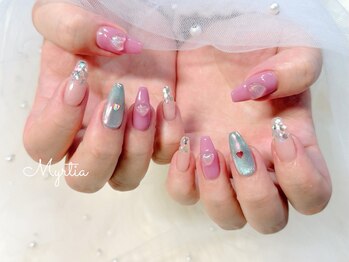 ネイルサロンミルティア(Myrtia)の写真/【丁寧ケア込★持ち込みデザイン2本まで¥6300/6本まで¥7980】自爪を伸ばしていきたい方にもオススメ◎