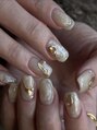 アール(ar.) 特別な日は指先まで華やかに◎ニュアンスで作るBridal nail*.*