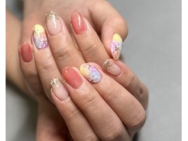 パステル×手描き桜デザイン♪