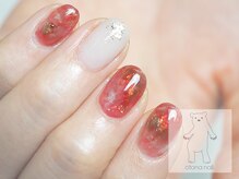 オトナネイル(otona nail)/艶赤べっ甲ネイル