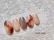 ルークネイル 恵比寿店(LUKE NAIL)/シンプルニュアンスネイル　秋冬