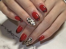 ヒョウ柄ネイル