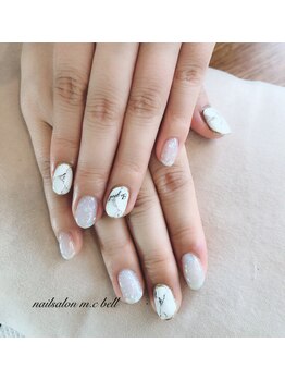 エムシーベル(m.c bell)/大理石ネイル