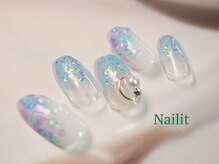 ネイリット 銀座(Nailit)/あじさいネイル ¥9200【¥10120】