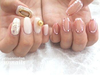 サンネイルズ(sun nails)/アシメネイル