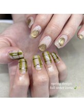 ジュベル 三鷹店(je belle)/持ち込み/チェック柄ネイル