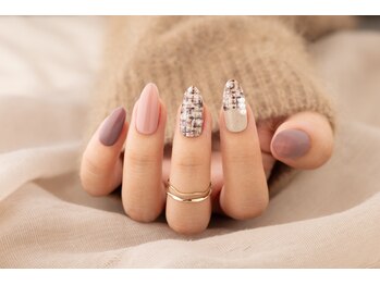 エムスラッシュ ネイル センター北店(M.SLASH)/ツイードネイル