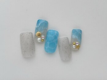 ヴィエント ネイル アイラッシュ サロン(Viento Nail Eyelash Salon)/手描き水面アート初回¥7800