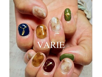 ヴァリエ(VARIE)/秋色×べっこうネイル☆