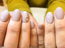 ネイルズ ララ(nails Lala)/シンプルホロネイル。