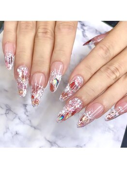 ピンクマーメイドネイル☆