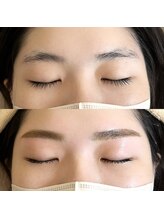 ルモ アイデザイン(lumo eyedesign)/眉ワックスビフォーアフター