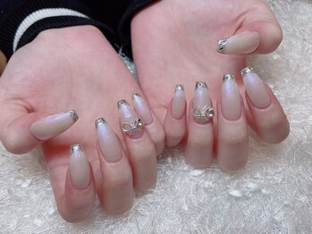 レアネイル 新宿(le'a nail)/ガラスフレンチ