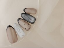 ヴァンネイル(VINGT NAIL nail&eye beauty)/マグネット×ドットネイル・小林