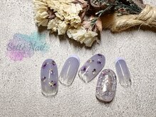 セッテネイル(Sette Nail)/押し花ドットネイル♪