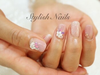 スタイリッシュネイルズ(Stylish Nails)/オフィススタイル&立体フラワー