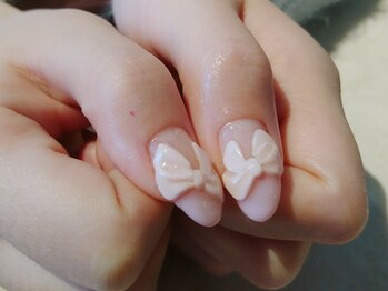 エムネイル(Ｍ)/3Dリボンネイル♪