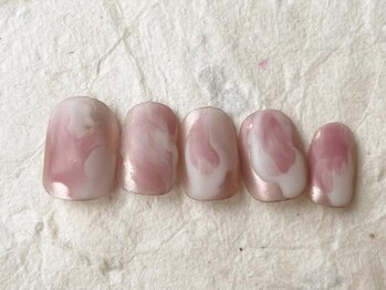 アイネイルズ 梅田店(I nails)/ミラーニュアンスピンク¥9200