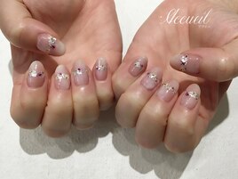 もやもやニュアンス×押し花
