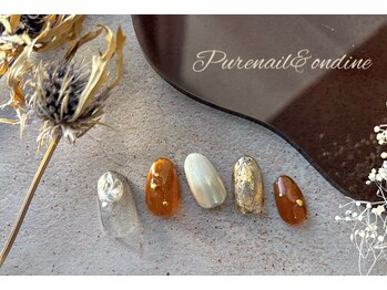 ピュアネイルアンドオンディーヌ/定額ミドルデザイン