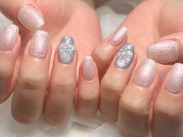 ワンカラーラメ★ぷるん★リボン