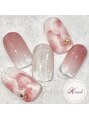 ケイネイル(Knail)&nbsp;春到来！グラデーション花のニュアンスで季節感あるネイルに！
