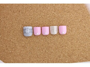 ネイルサロン ブランロール 白金店(Nail Salon Blanl'or)/FOOT パステル×ノルディック