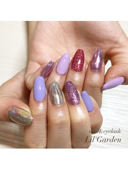 リルガーデン 新宿南口(Lil' Garden)/カラフルミラーネイル