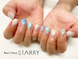 ペイズリー　変形フレンチ