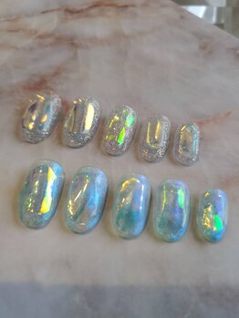 韓国ネイル♪氷ネイル♪おススメ