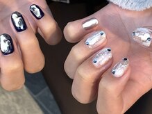 リッシュ(RICHE)/ネイビー個性派ネイル