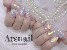 オーロラうるうるネイル