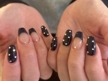 エマネイル プラス キハクヤ 堺東店(EmaNail+KIHAKUYA)/ドット柄ネイル